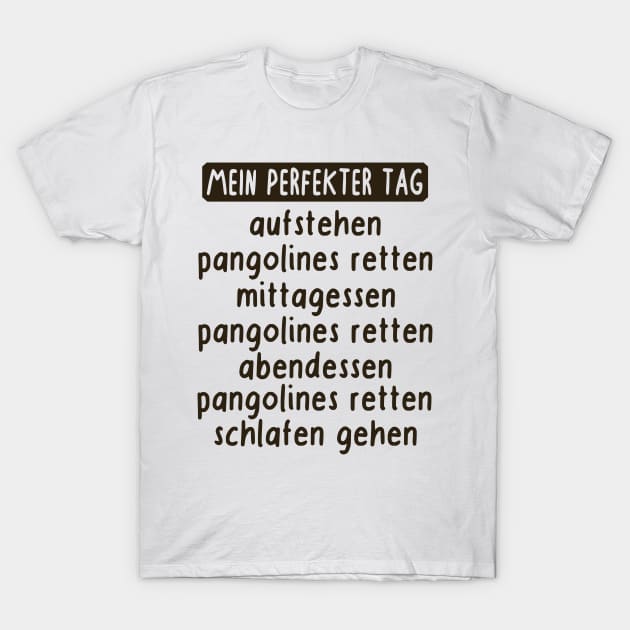 perfekter pangolin Tag Retten Respekt Fan Tiere T-Shirt by FindYourFavouriteDesign